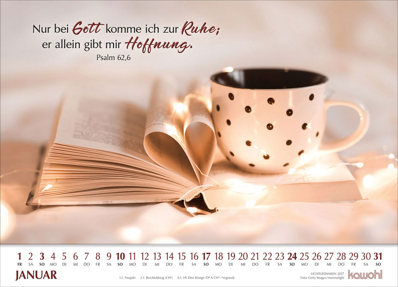 Lichtgedanken 2027 - Wandkalender