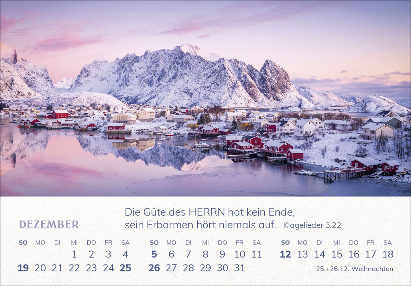 Mini Panorama Kalender 2027