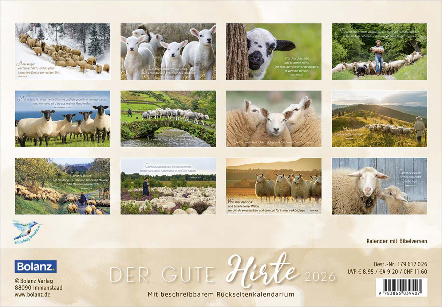 Der Gute Hirte 2026 - Postkartenkalender