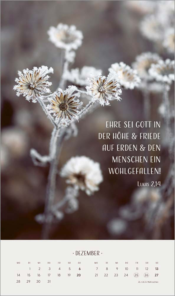 Zarte Blumengrüße 2026 - Wandkalender