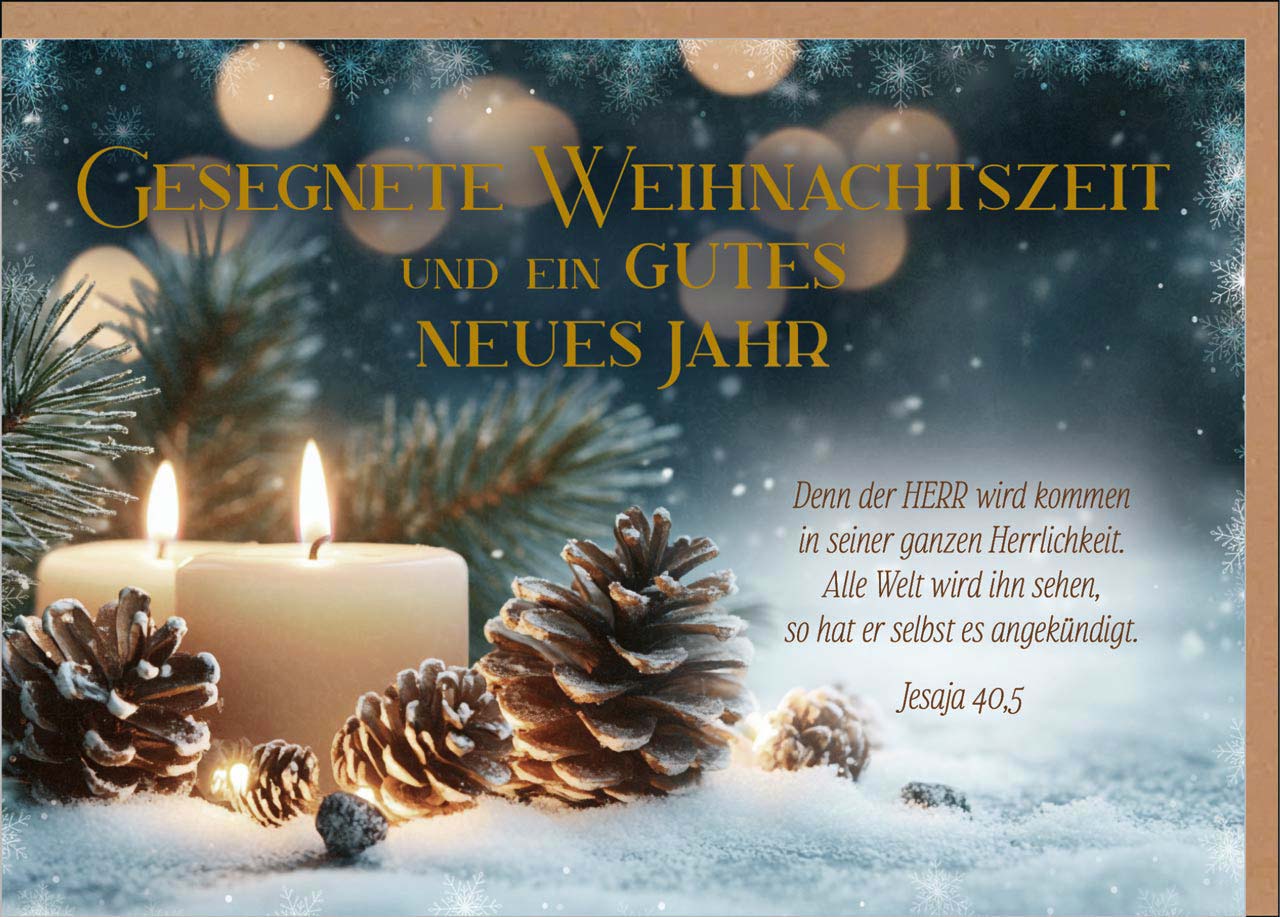 Faltkarte "Gesegnete Weihnachtszeit"