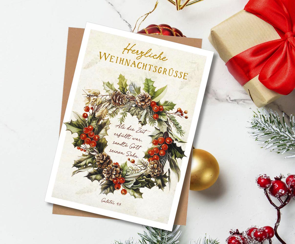 Faltkarte "Gott sandte seinen Sohn"