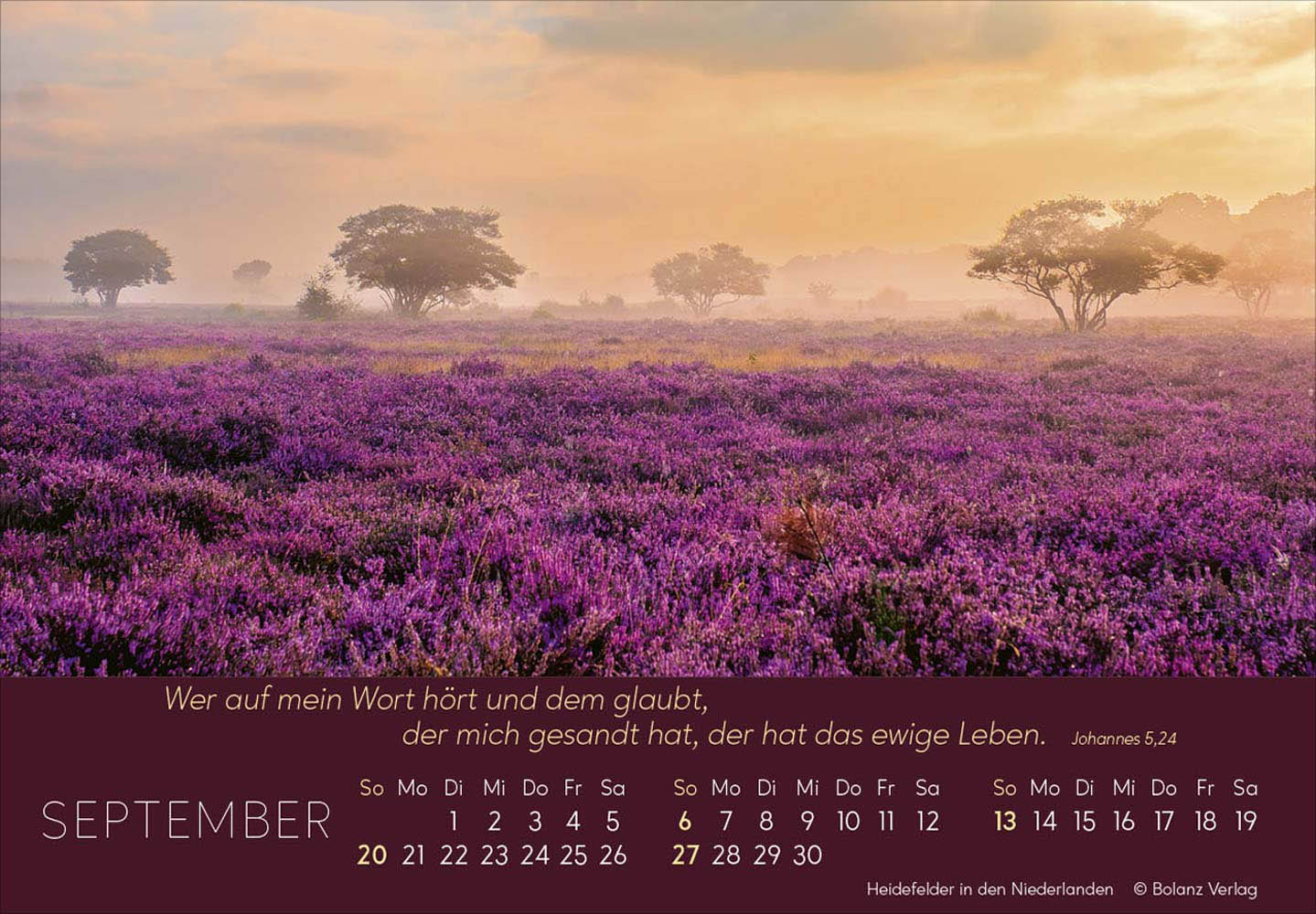 Ewigkeit im Herzen 2026 - Tischkalender