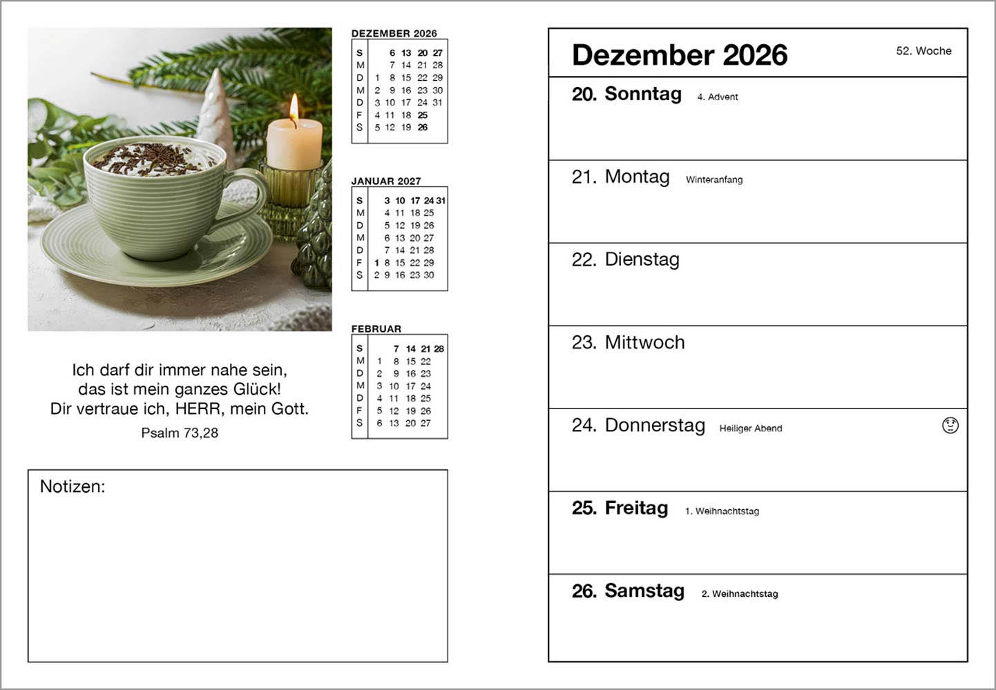 Farbfoto-Agenda 2026