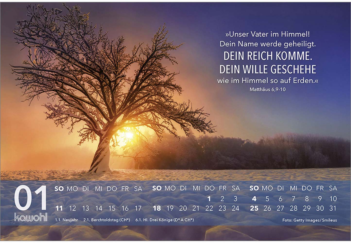 Jesus Zitate 2026 - Aufstellkalender
