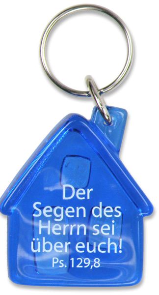 972960200-S-Anhaenger-Haus-Blau Schlüsselanhänger ''Haus'' - blau