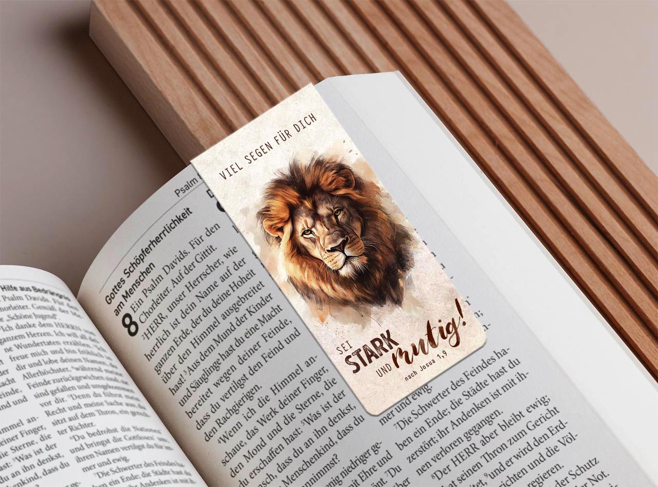 Magnetlesezeichen "Löwe"