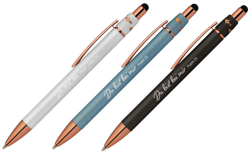 Kugelschreiber "Du bist bei mir" (Schwarz)