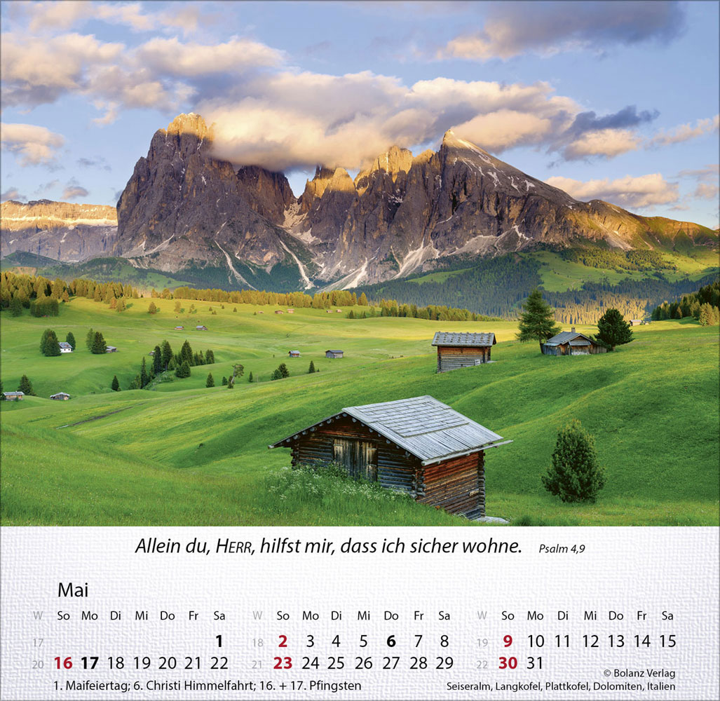 Berge 2027 - Tischkalender