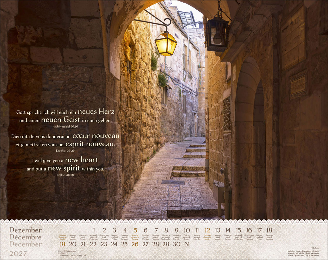 Israel Shalom 2027 - Wandkalender