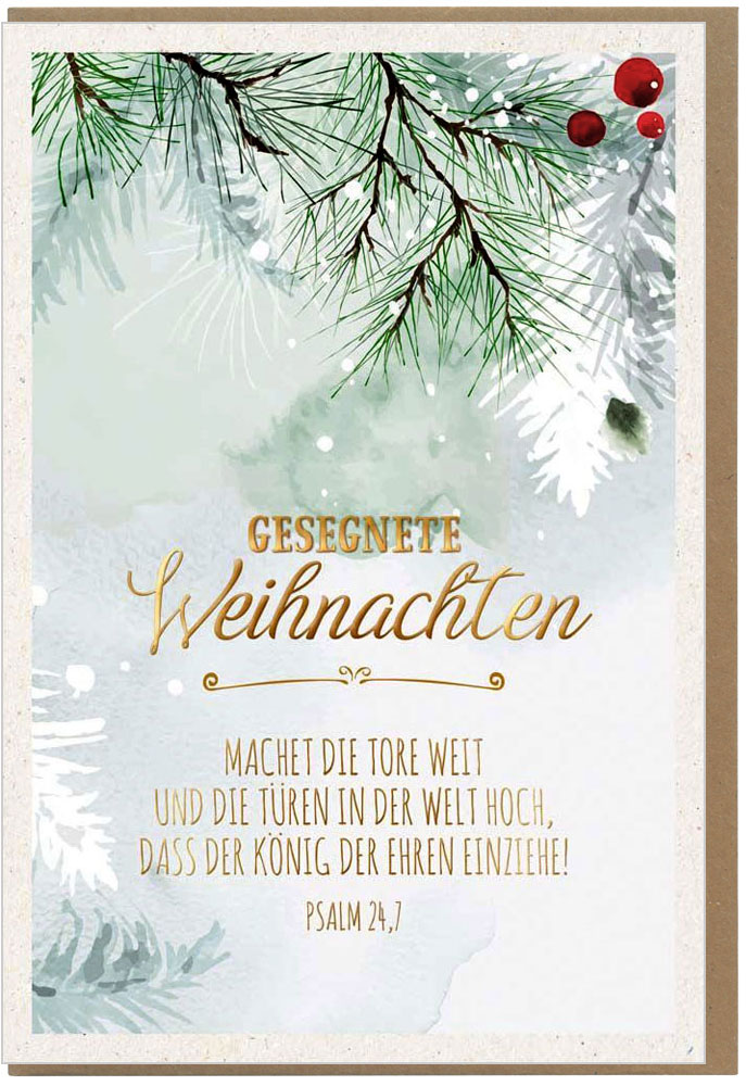 Faltkarte "Gesegnete Weihnachten"