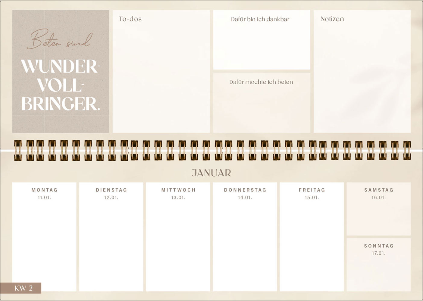 Täglich vertrauen 2027 - Wochenkalender