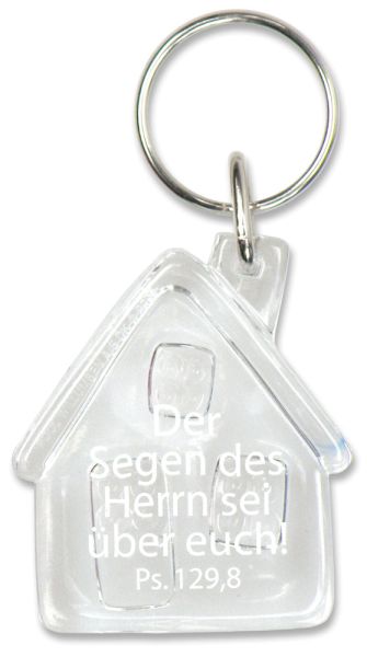 972960800-S-Anhaenger-Haus-Transparent Schlüsselanhänger ''Haus''