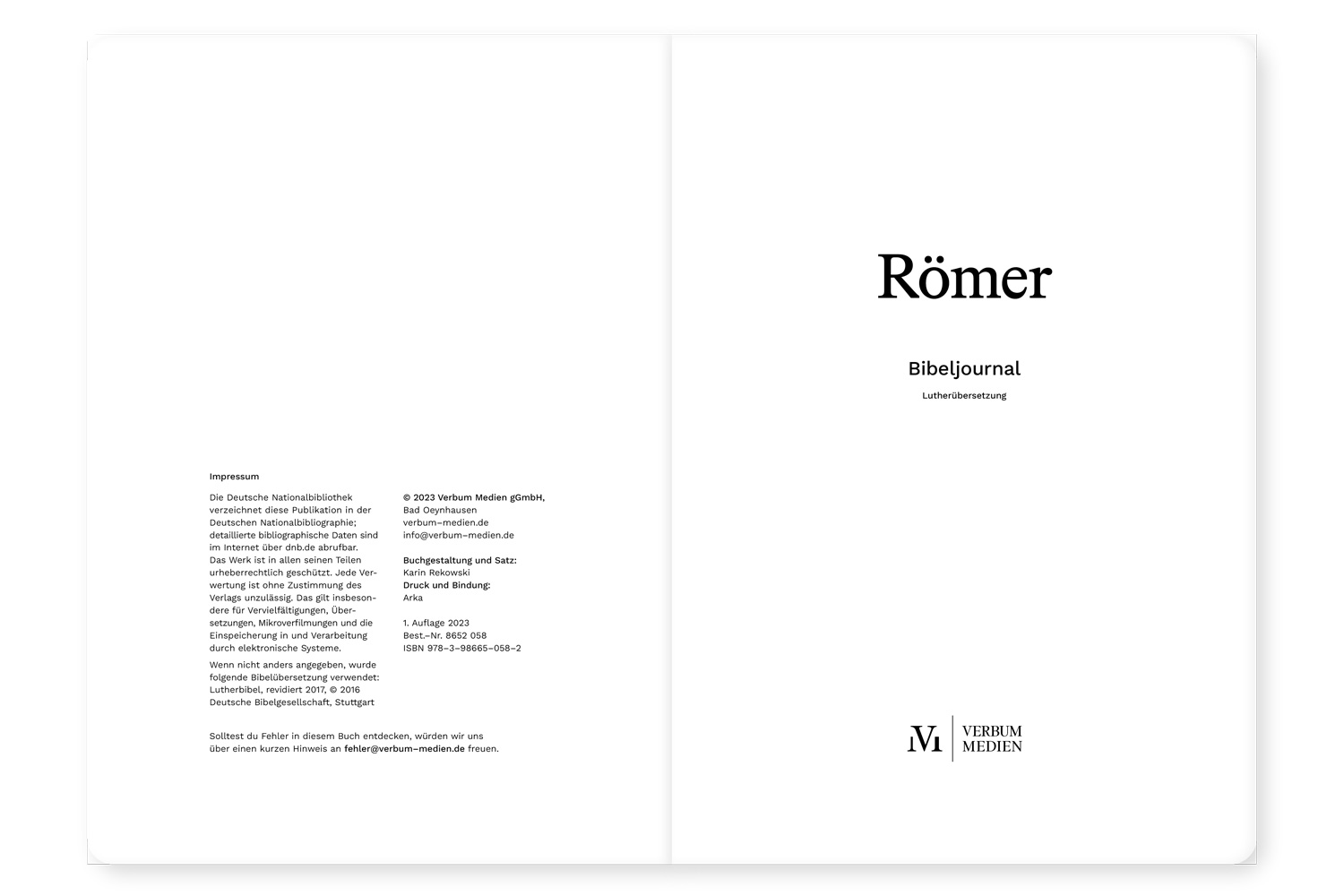 Römer - Bibeljournal