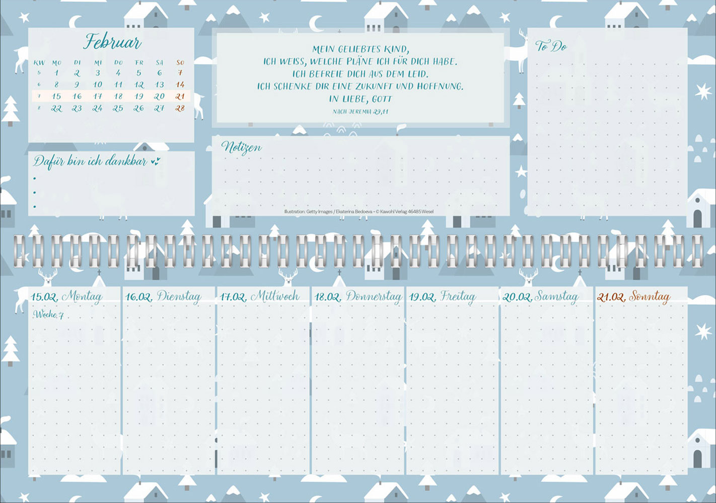 Meine fröhlich-bunte Segenswoche 2027 - Wochen-Tischkalender