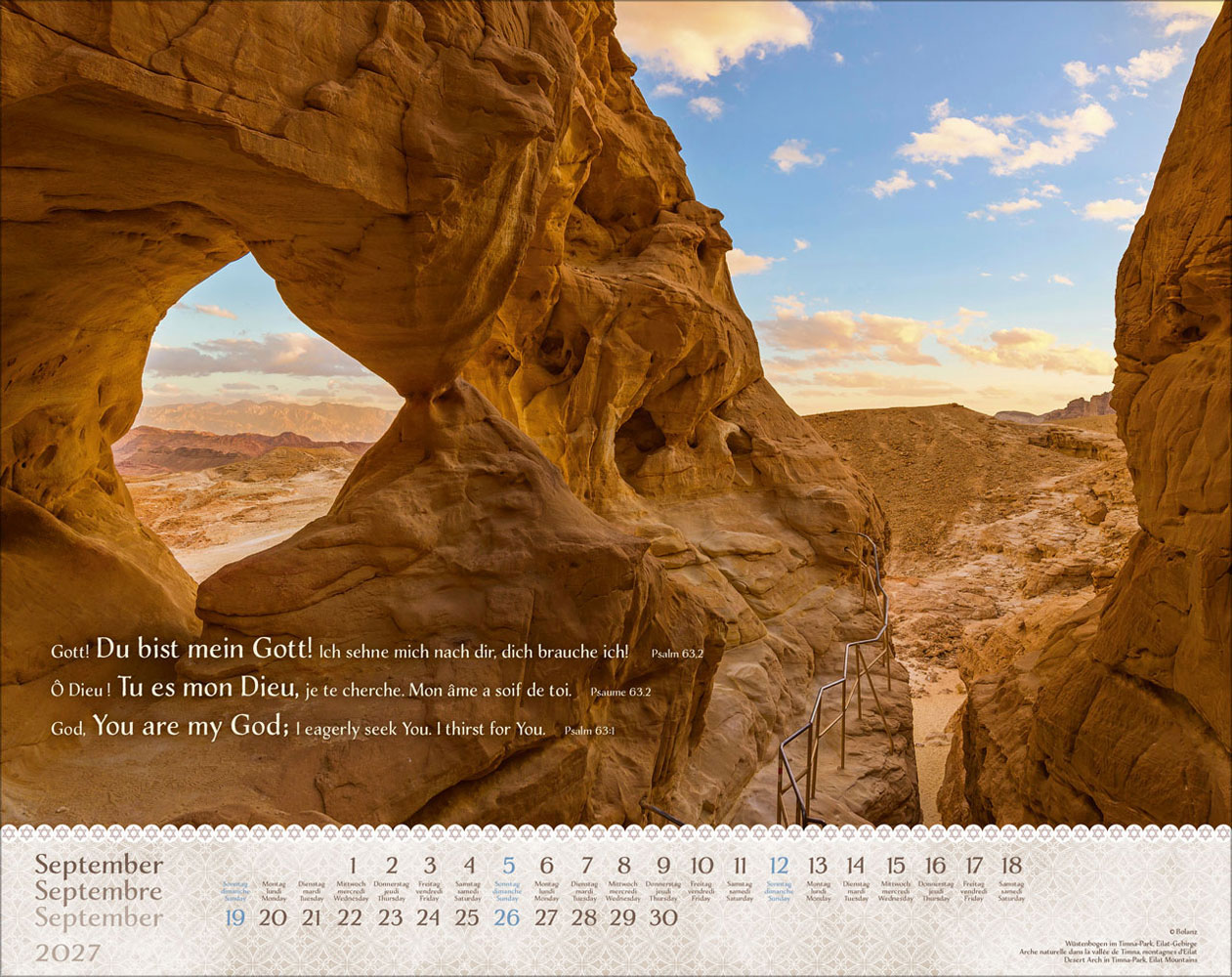 Israel Shalom 2027 - Wandkalender