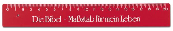 Lineal "Die Bibel - Maßstab für mein Leben"