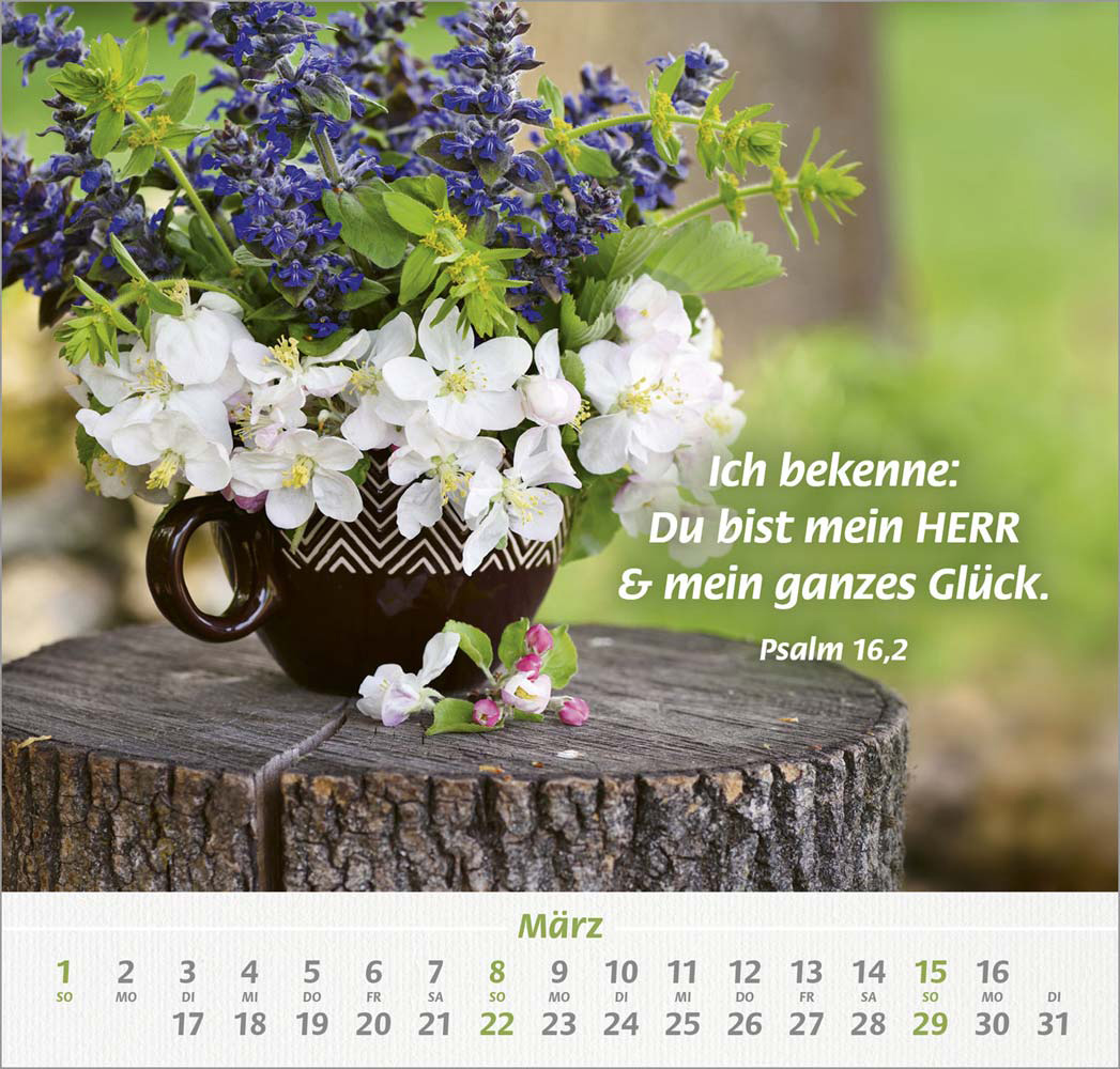 Denn du bist bei mir 2026 - Grossdruck-Kalender