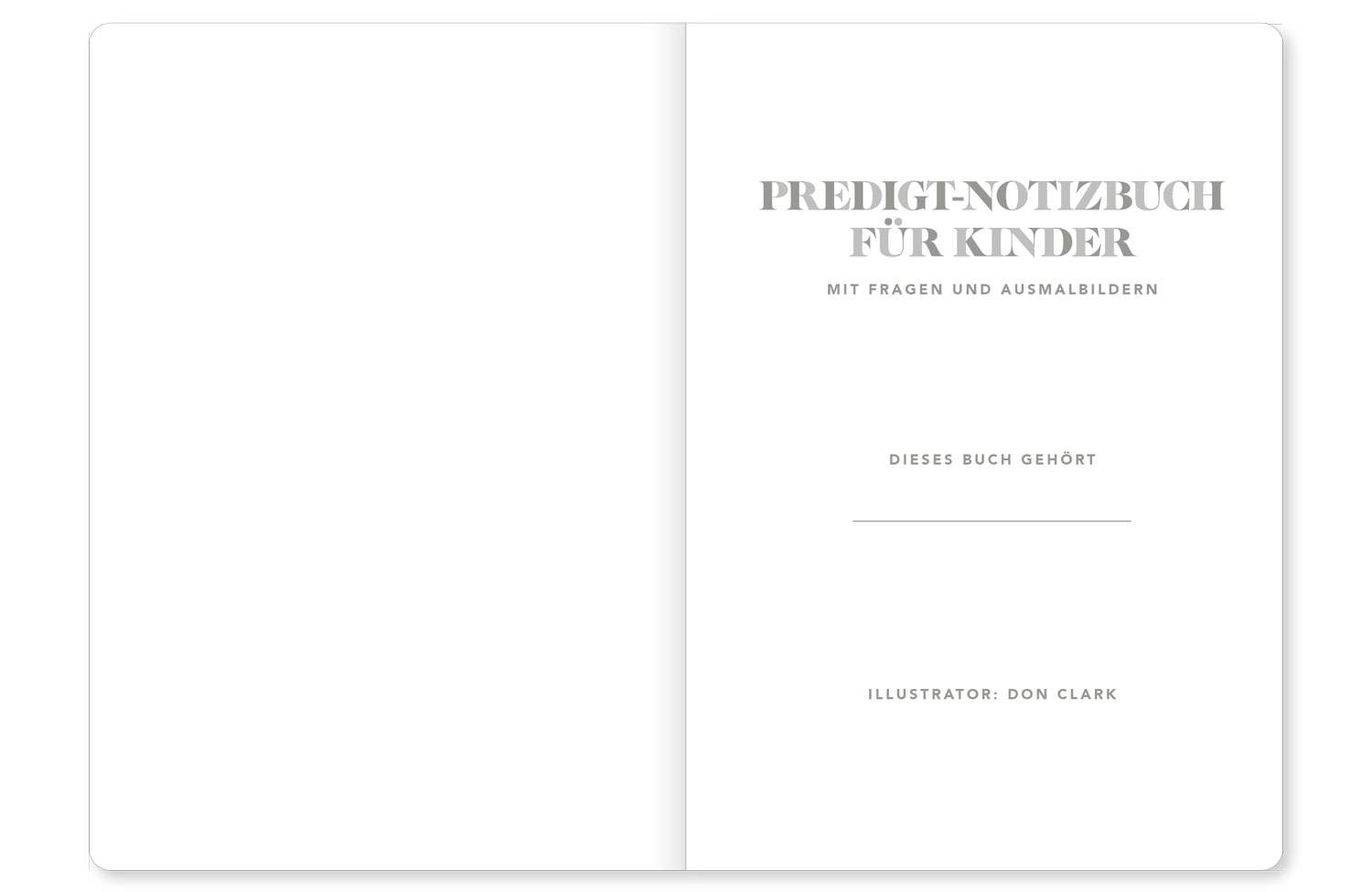 Predigt-Notizbuch für Kinder