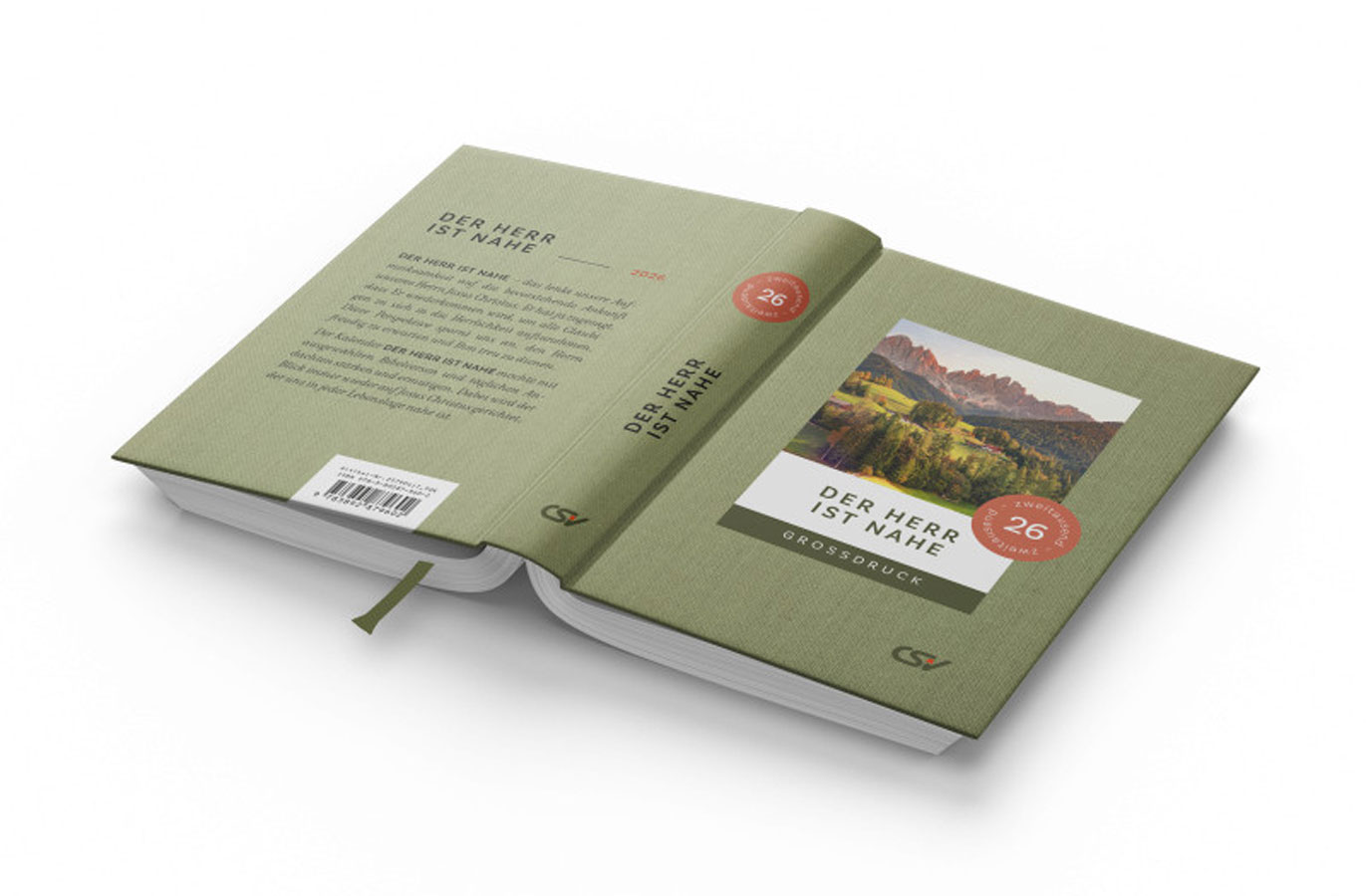 Der Herr ist nahe 2026 - Buchkalender Großdruck Der Herr ist nahe 2026 - Buchkalender Großdruck