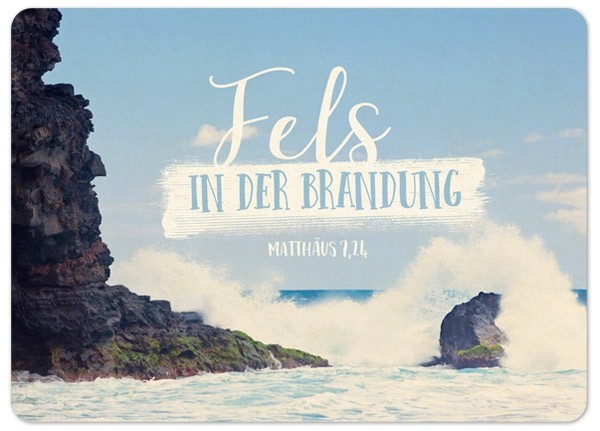 Postkarte "Big Blessing - Fels in der Brandung"