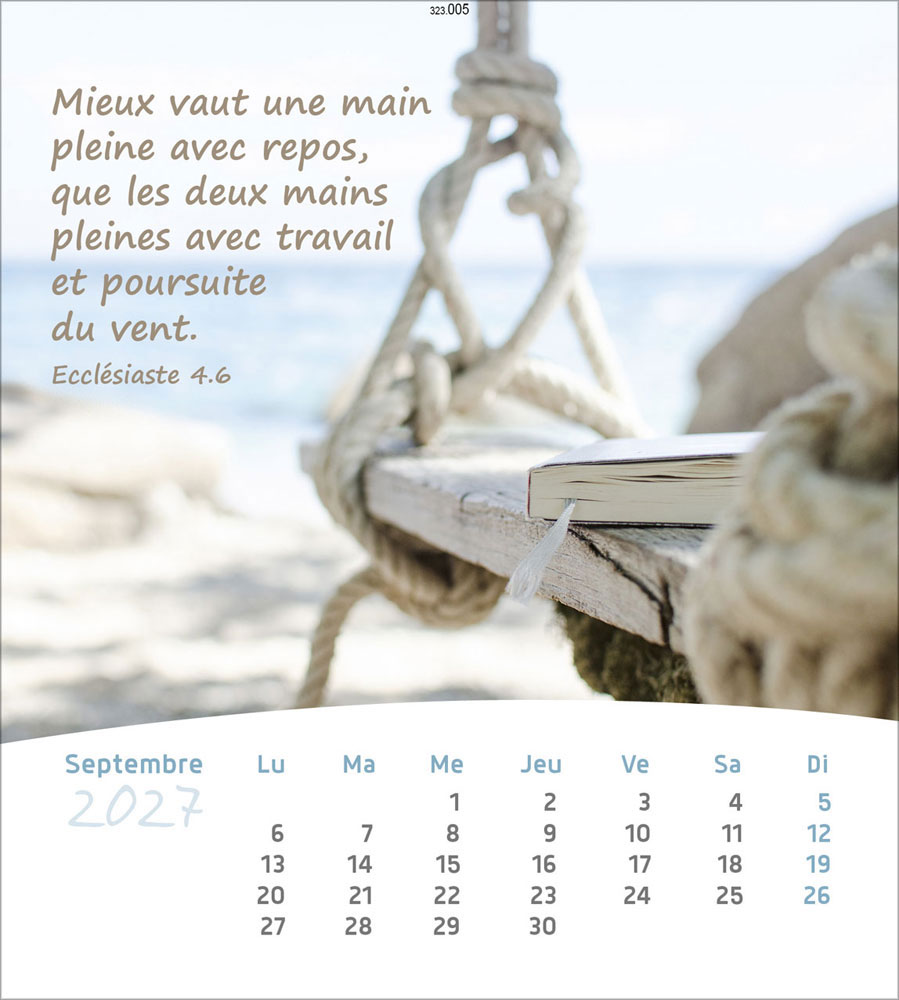 Leben für Dich 2027 - Verteilkalender (Französisch)