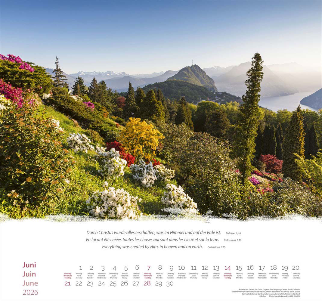 Berge 2026 - Wandkalender