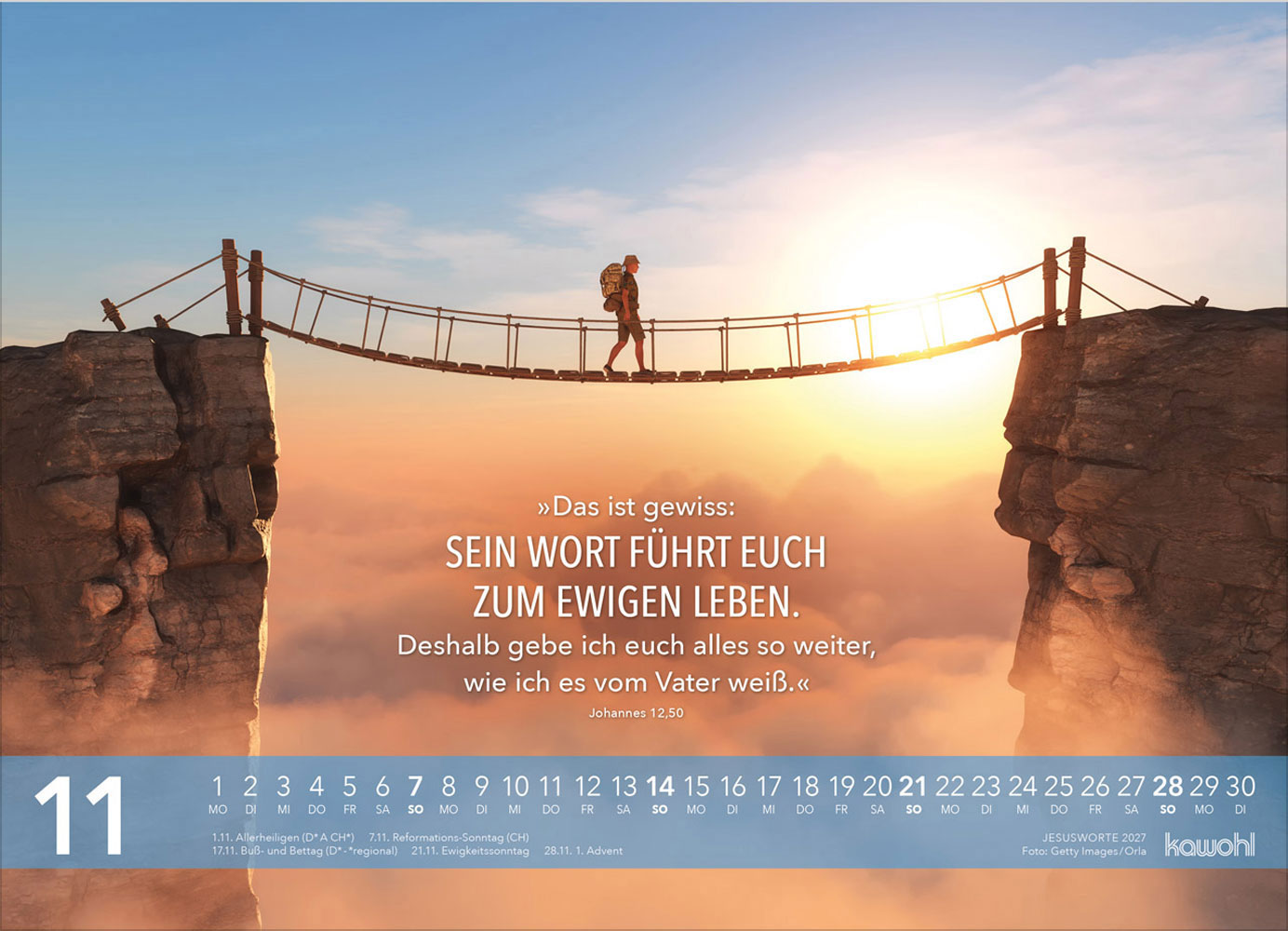 Jesus Worte 2027 - Wandkalender