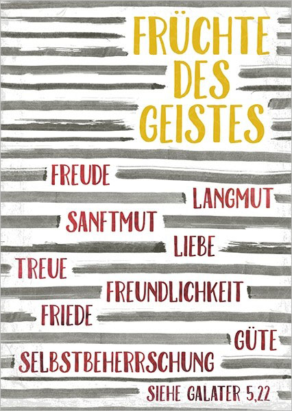 Postkarte "Früchte des Geistes"