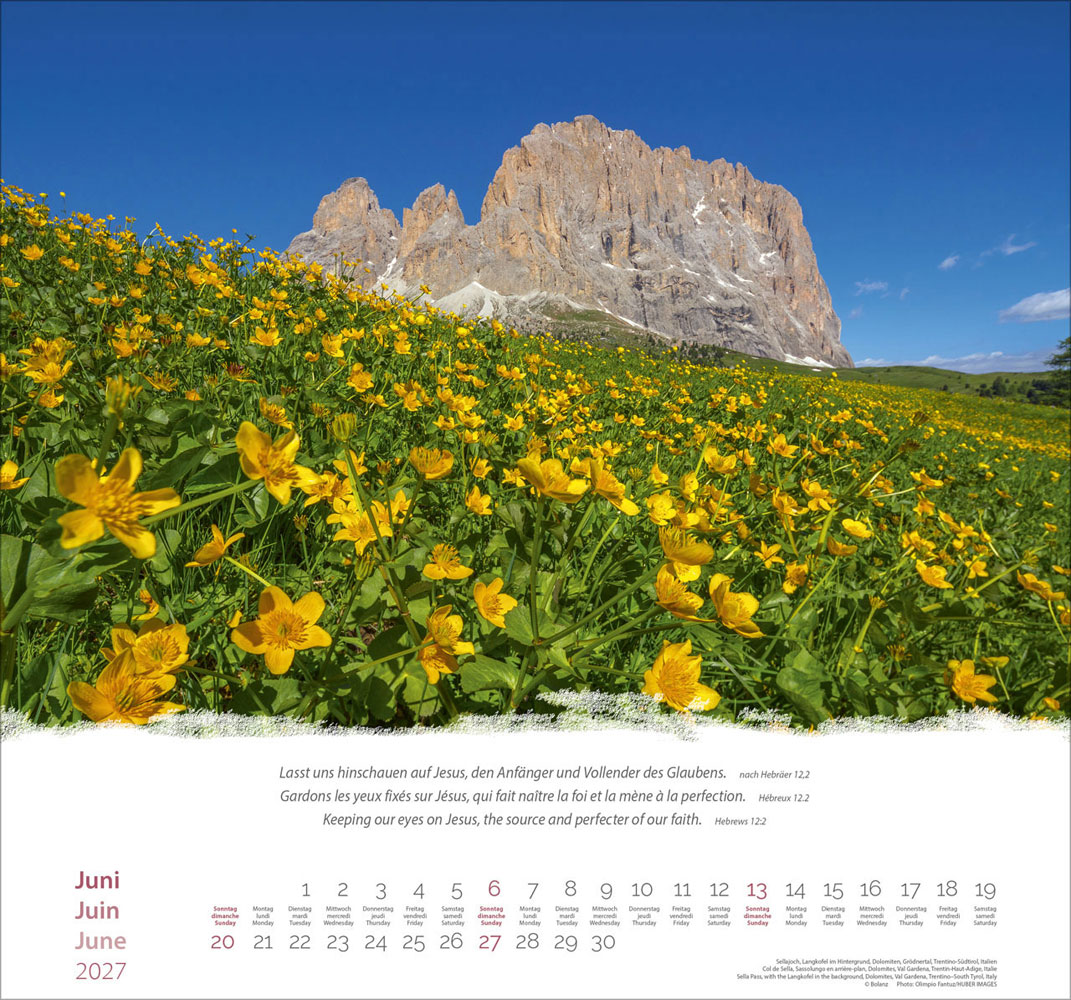 Berge 2027 - Wandkalender