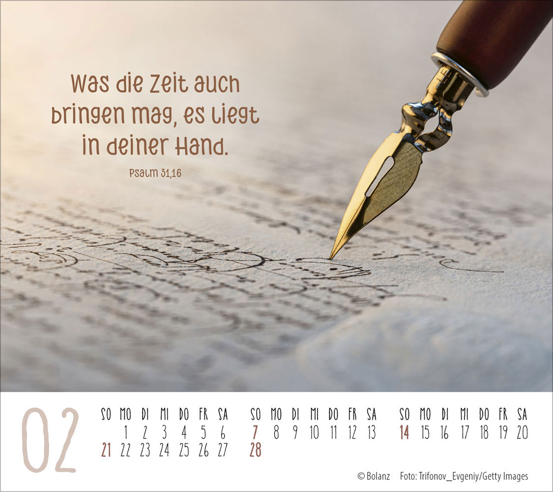 Gute Wünsche für dich 2027 - Tischkalender