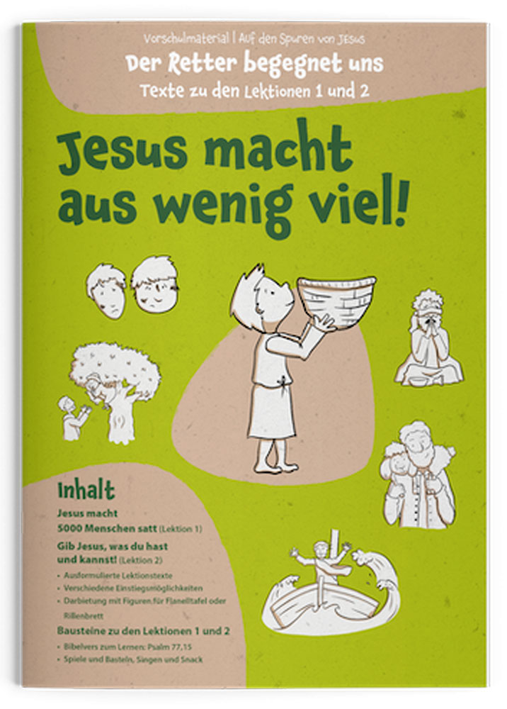 Auf den Spuren von Jesus - Der Retter begegnet uns - Vorschulmaterial