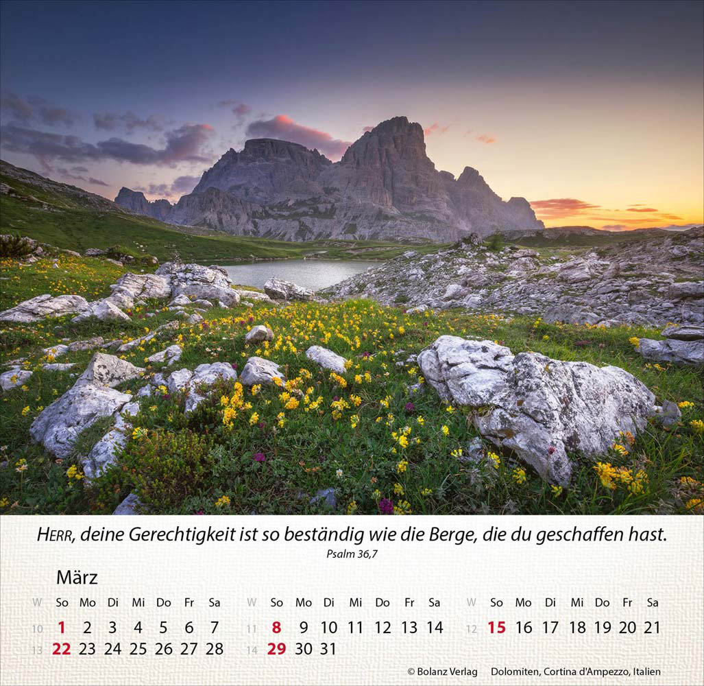 Berge 2026 - Tischkalender Berge 2026 - Tischkalender