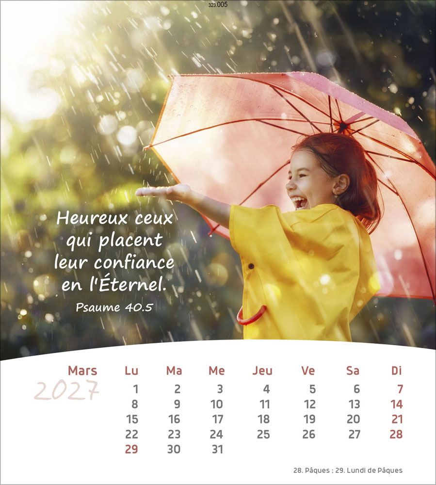 Leben für Dich 2027 - Verteilkalender (Französisch)