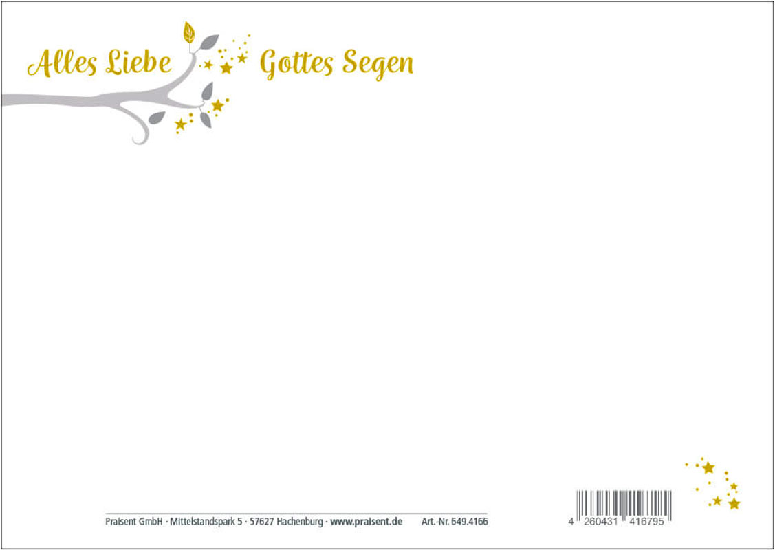 Postkarte "Gott sorgt für Dich"