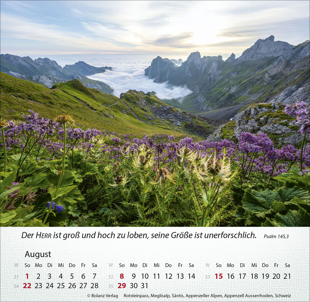 Berge 2027 - Tischkalender