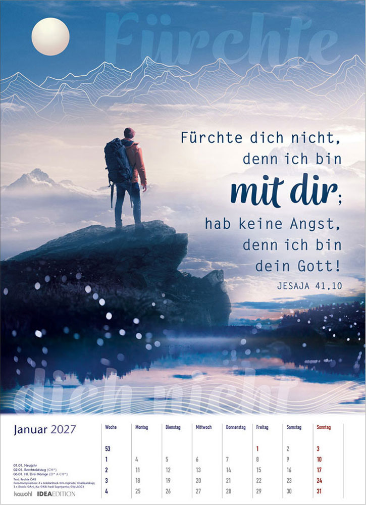 Auf seinem Weg 2027 - Wandkalender