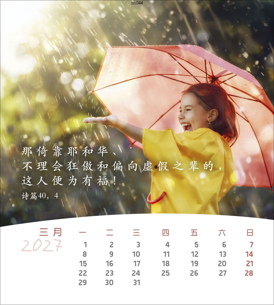 Leben für Dich 2027 - Verteilkalender (Chinesisch)