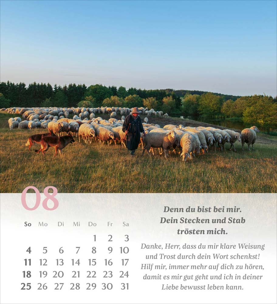 Psalm 23 - Tischkalender 2024 Psalm 23 - Tischkalender 2024