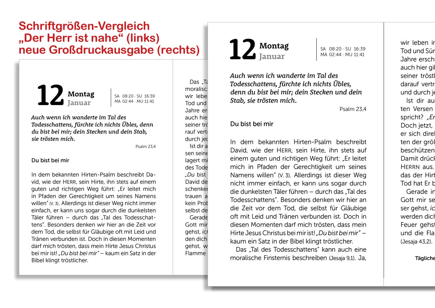 Der Herr ist nahe 2026 - Buchkalender Großdruck Der Herr ist nahe 2026 - Buchkalender Großdruck