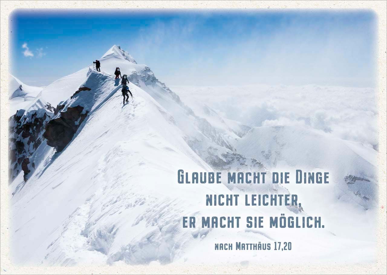 Postkarte "Bergsteigen"