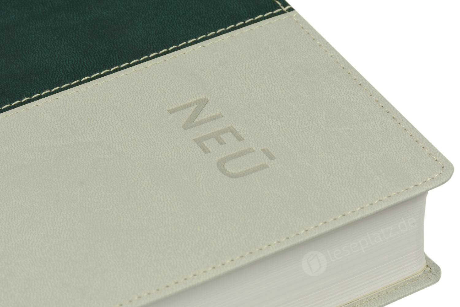 NeÜ - Standardausgabe Kunstleder grün/grau