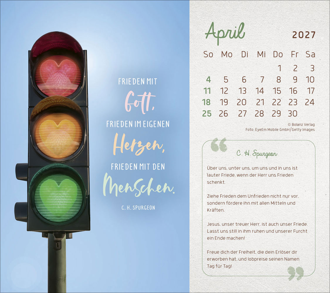Mit Seiner Kraft 2027 - Postkartenkalender