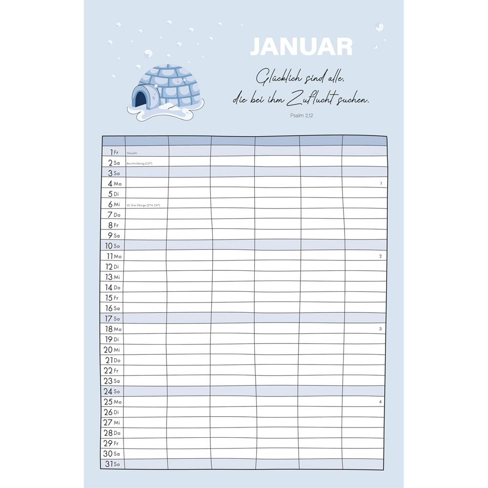 Familienplaner 2027 - Terminkalender