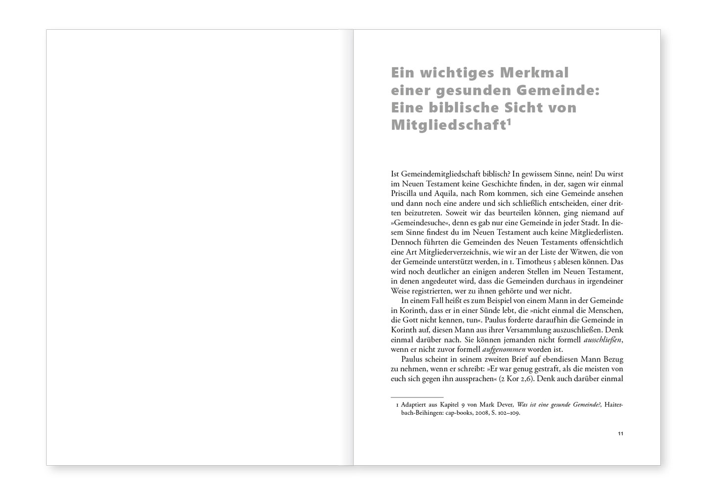 Einander verpflichtet: Gemeindemitgliedschaft