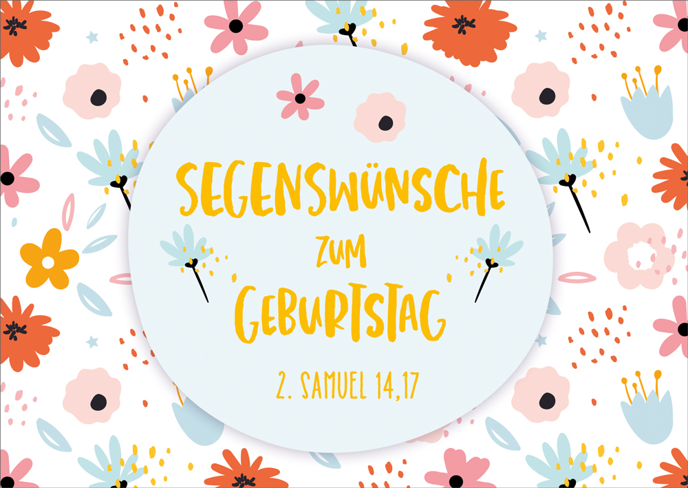 179731908 Postkarte "Blüten zum Geburtstag"