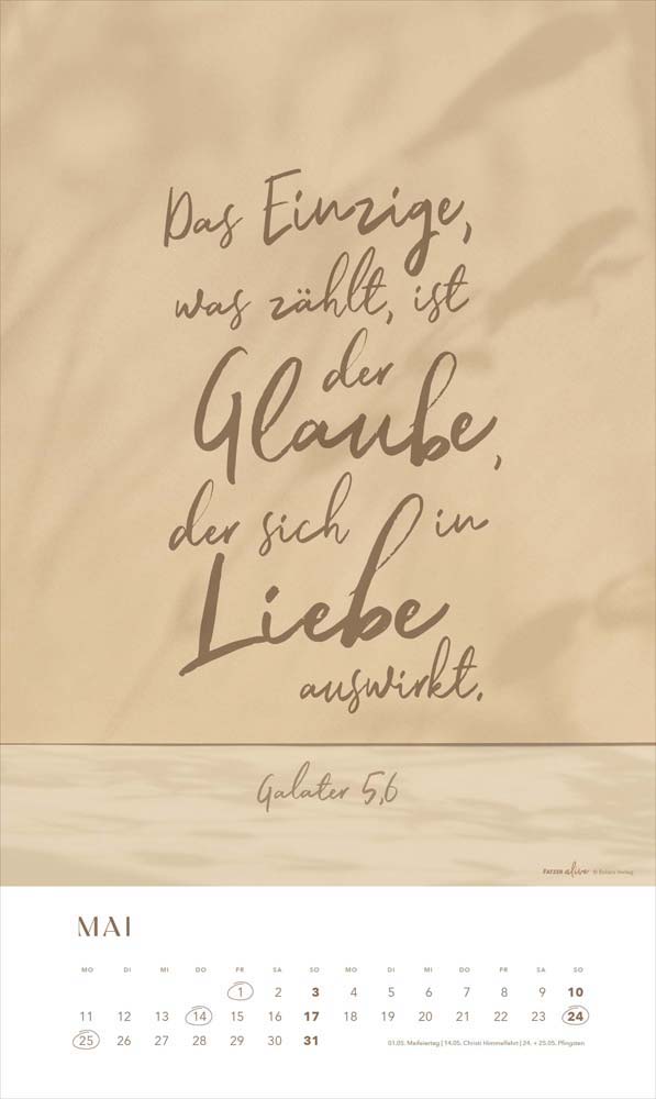 Glaube im Alltag 2026 - Posterkalender