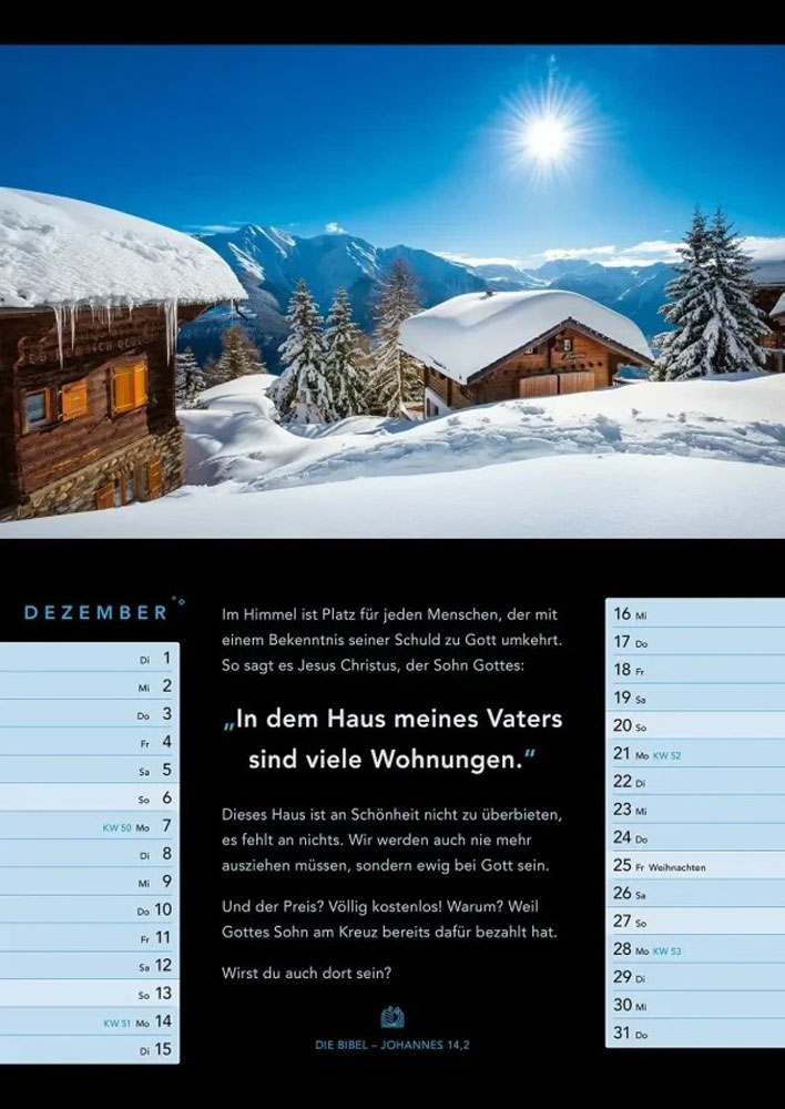 Licht zum Leben 2026 - Monatskalender