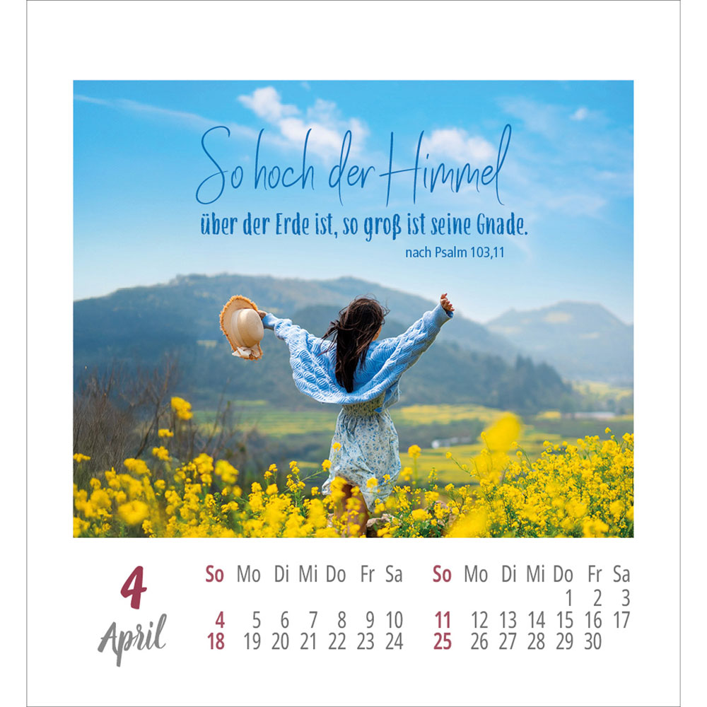 Frei sein & leben 2027 - Aufkleber-Kalender