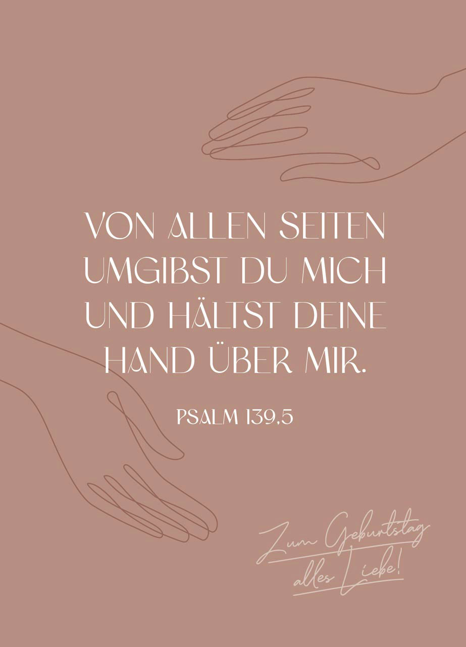 Postkarte "Alles Liebe" (Pastellton)